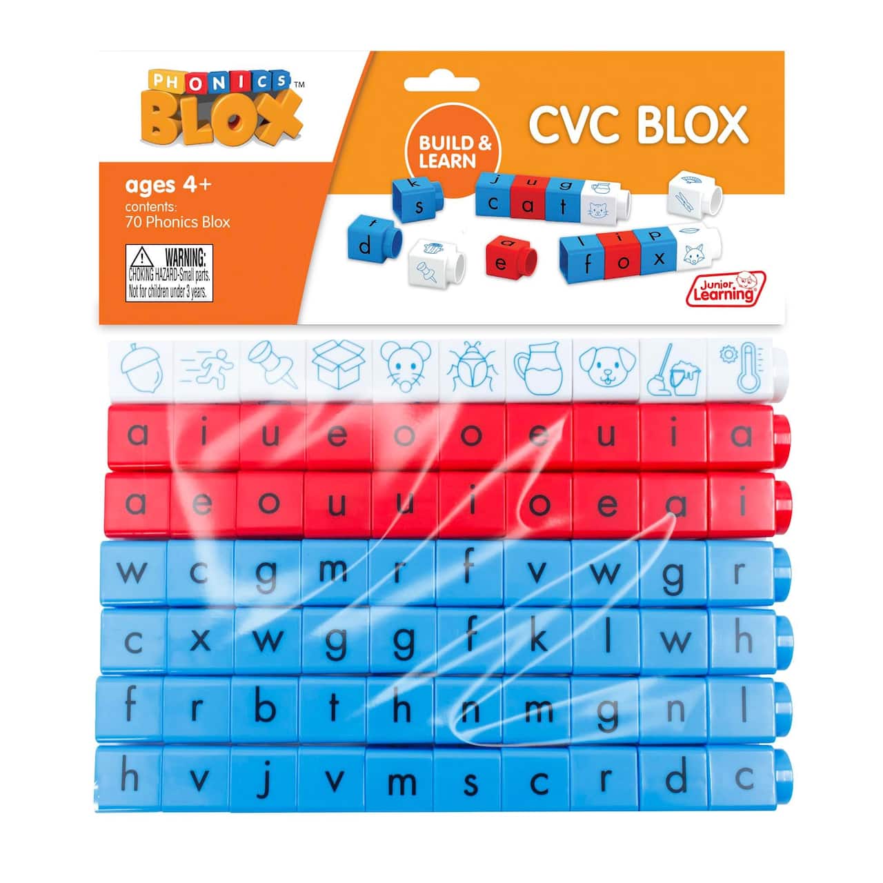 Junior Learning® CVC Blox Rainbow Phonics Set